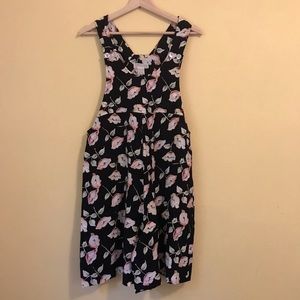 Vintage Express floral shortalls